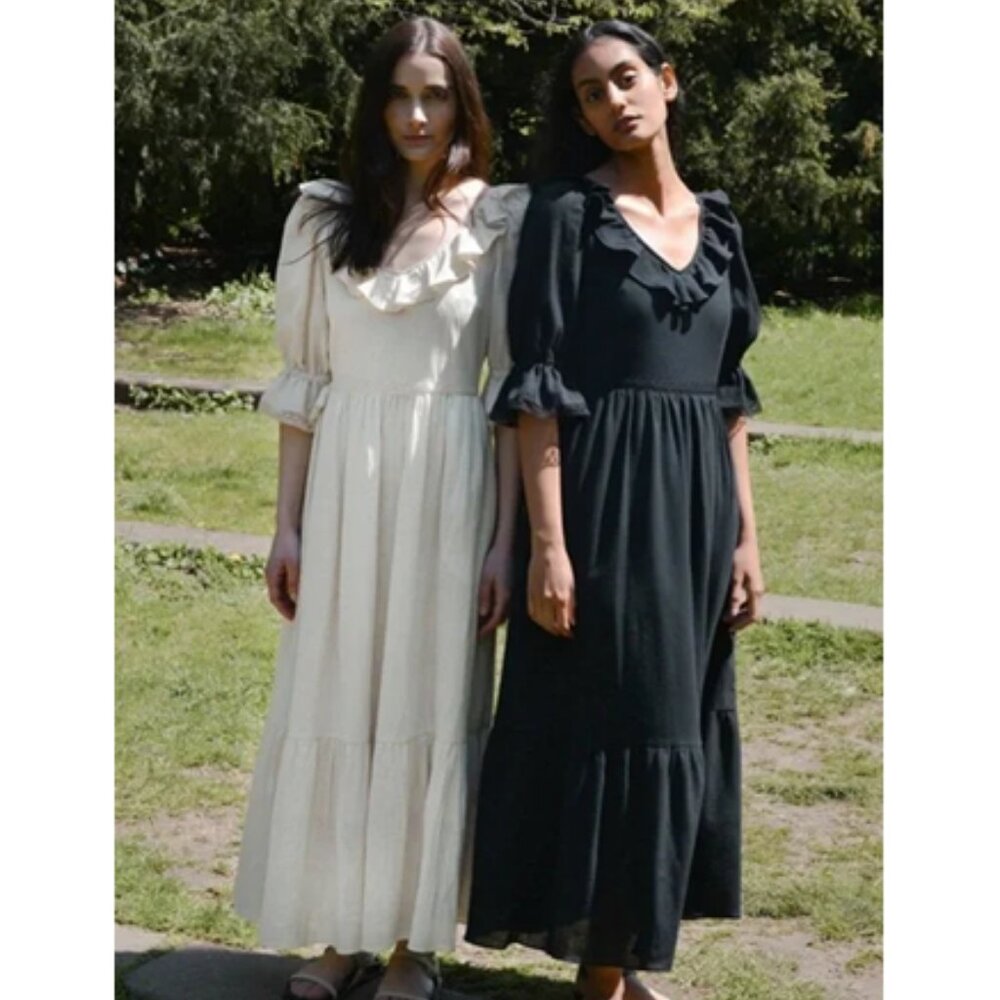 Of Her Own Kind Evangeline Midi Dress Cream Medium